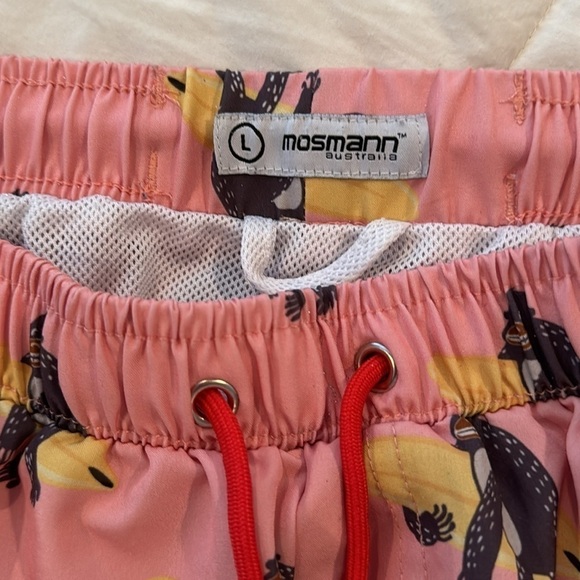 Mosmann 🔥sale🔥⭐️pink swim trunks with gorillas and surfboards - Picture 4 of 9
